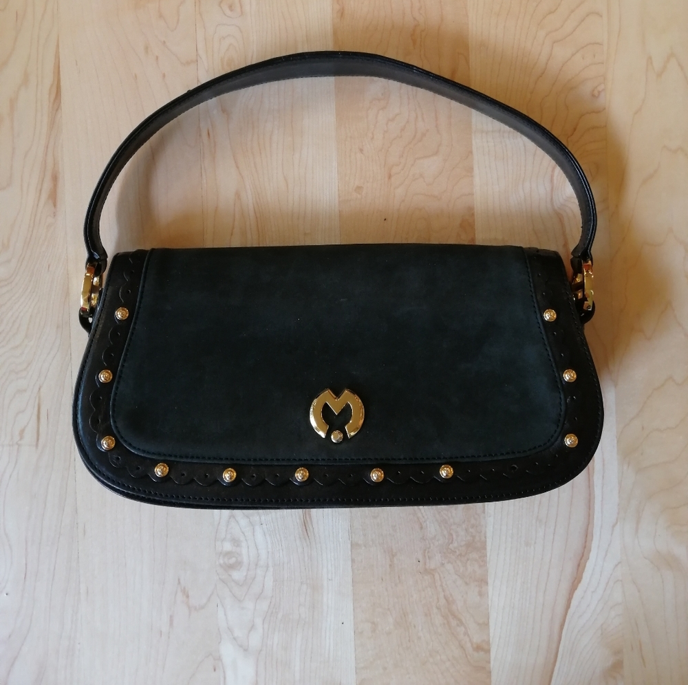 Mila schon genuine leather shoulder bag